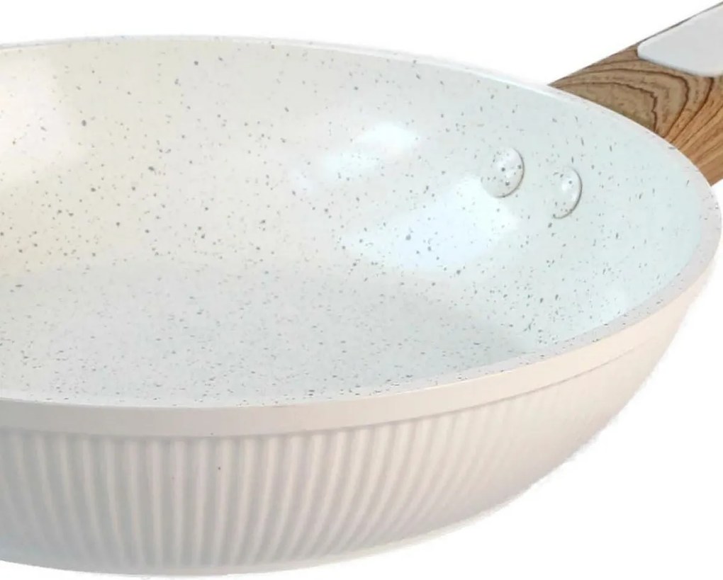 Kitchisimo Patelnia z powłoką ceramiczną Bianco 28 cm, śred. 28 cm