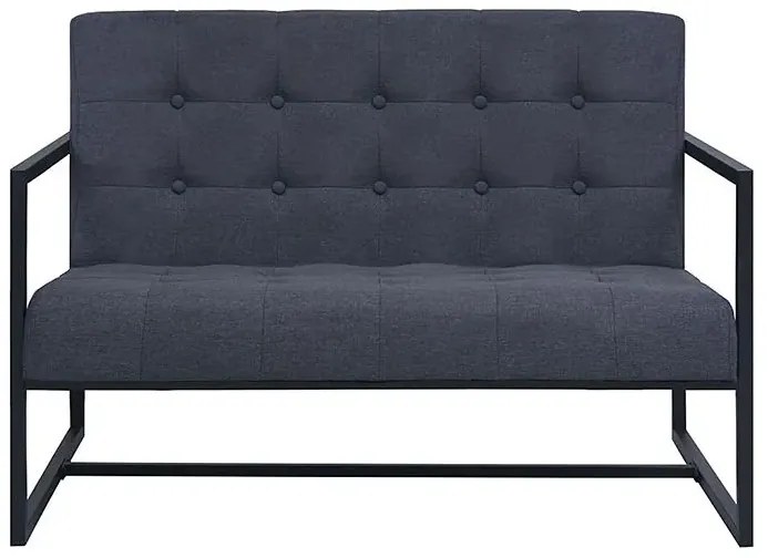 Zgrabna 2-osobowa sofa Mefir - ciemnoszara