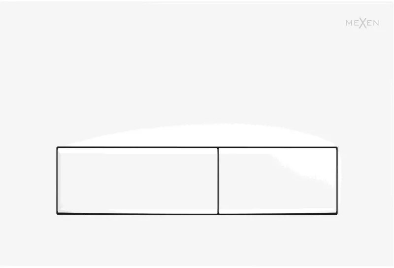 Mexen Fenix 09 przycisk spłukujący, biały matowy - 600920