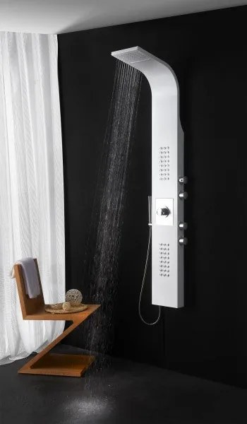 Zestaw prysznicowy z termostatem SEDAL kolumna prysznicowa 8815Panel prysznicowy ze stali nierdzewnej biały