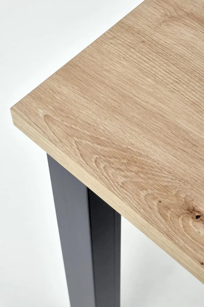 Stół rozkładany QUBIK 80(200)x80 dąb artisan/czarny HALMAR