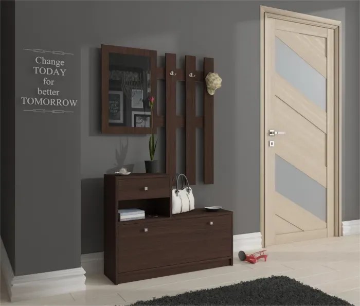 Garderoba do przedpokoju w kolorze wenge B2-W30