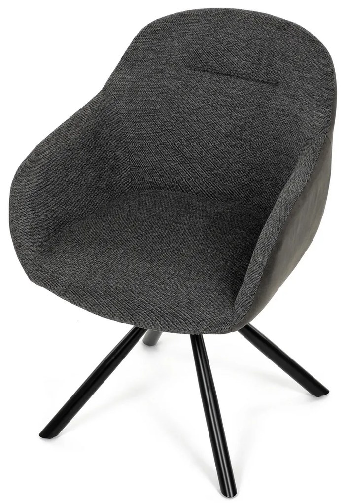 Zestaw krzeseł obiadowych z mechanizmem powrotnymDCH-Y1143 GREY2, 2 szt.