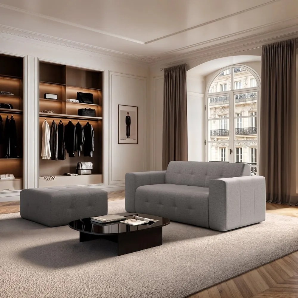 Szara sofa 199 cm Tuil – Rodier