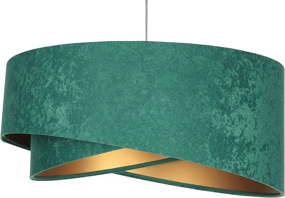 Zielono-złota lampa wisząca glamour - 7X EX972 Z2-T59