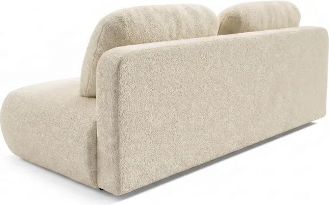 Sofa BASE Rozkładana Dwuosobowa Beżowa Boucle Japandi
