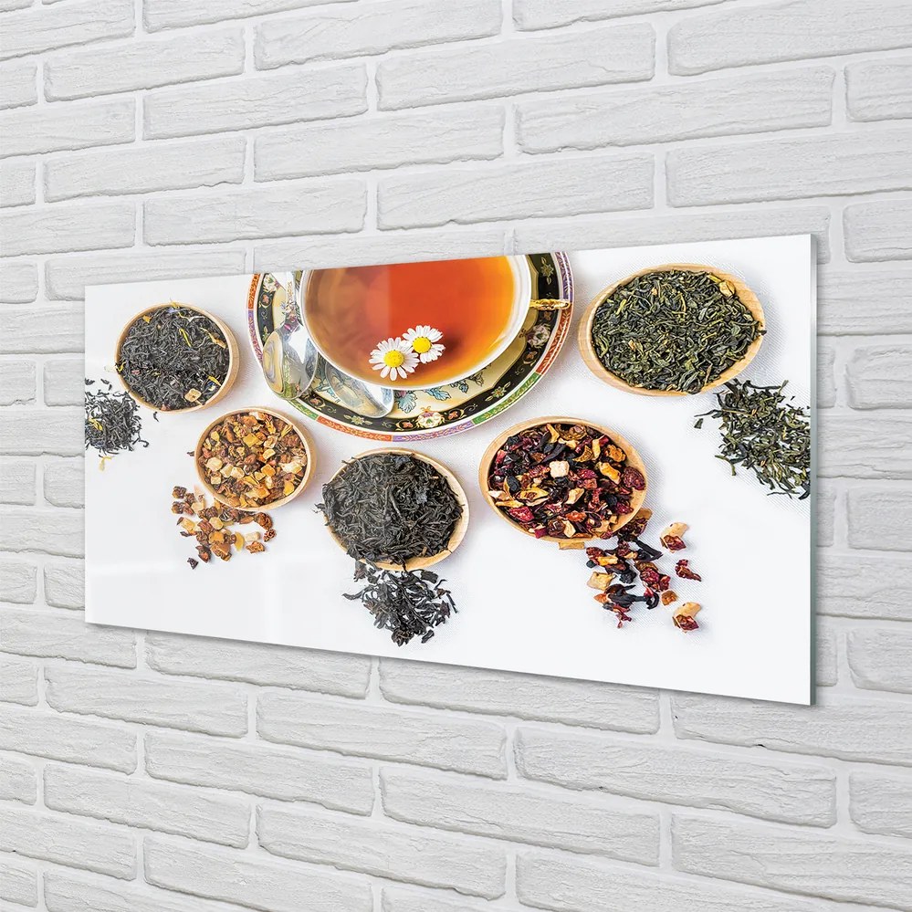 Szklany Panel Herbata Ziołowa w Kubku