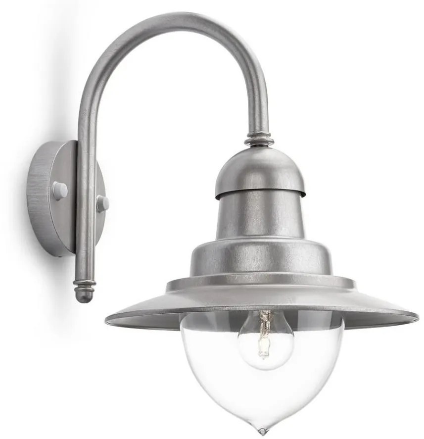 Philips 01652/52/PN - Kinkiet zewnętrzny RAINDROP 1xE27/60W/230V IP44