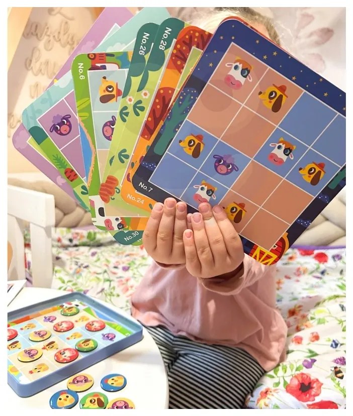 Tooky toy gra sudoku dla dzieci wersja farma