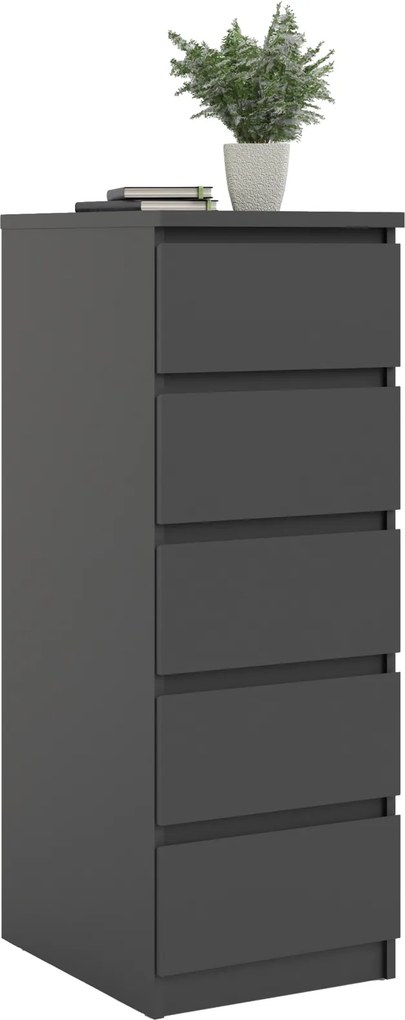 Komoda Naia 5S czarny mat