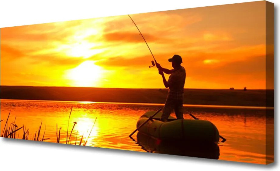 Obraz canvas Spokojny Wieczór nad Jeziorem