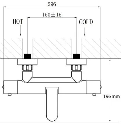 Bateria termostatyczna ścienna 4051