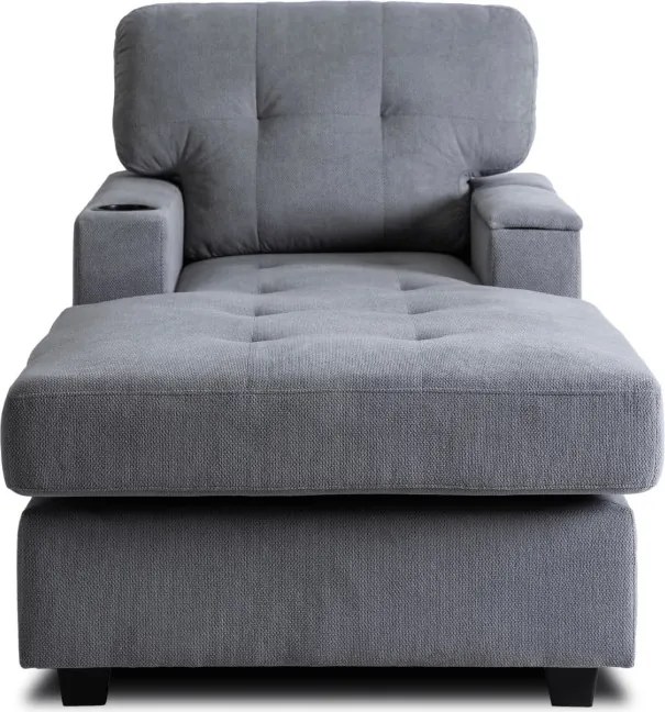 Fotel Wypoczynkowy Sofa NEO Szary Tapicerowany Nowoczesny