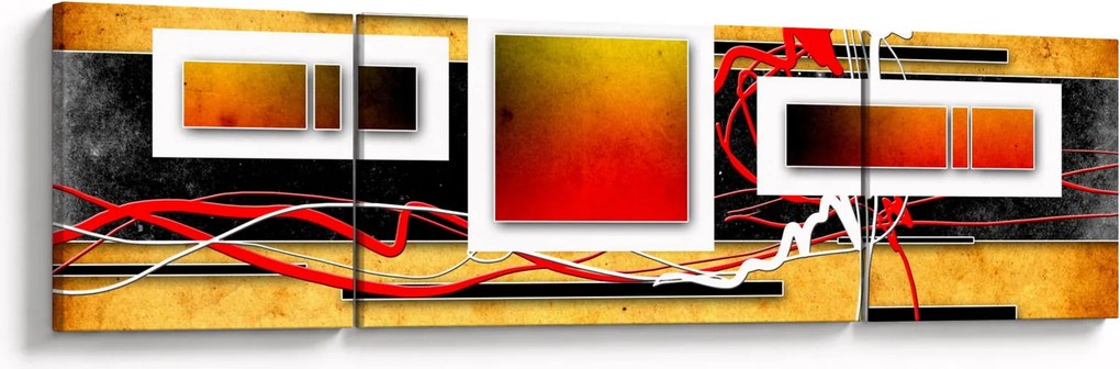 Obraz - Abstrakcja (170x50 cm)
