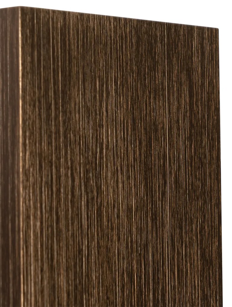 Nowoczesna lampa ścienna ciemnobrązowa kwadratowa 2-światłowa - Sandy