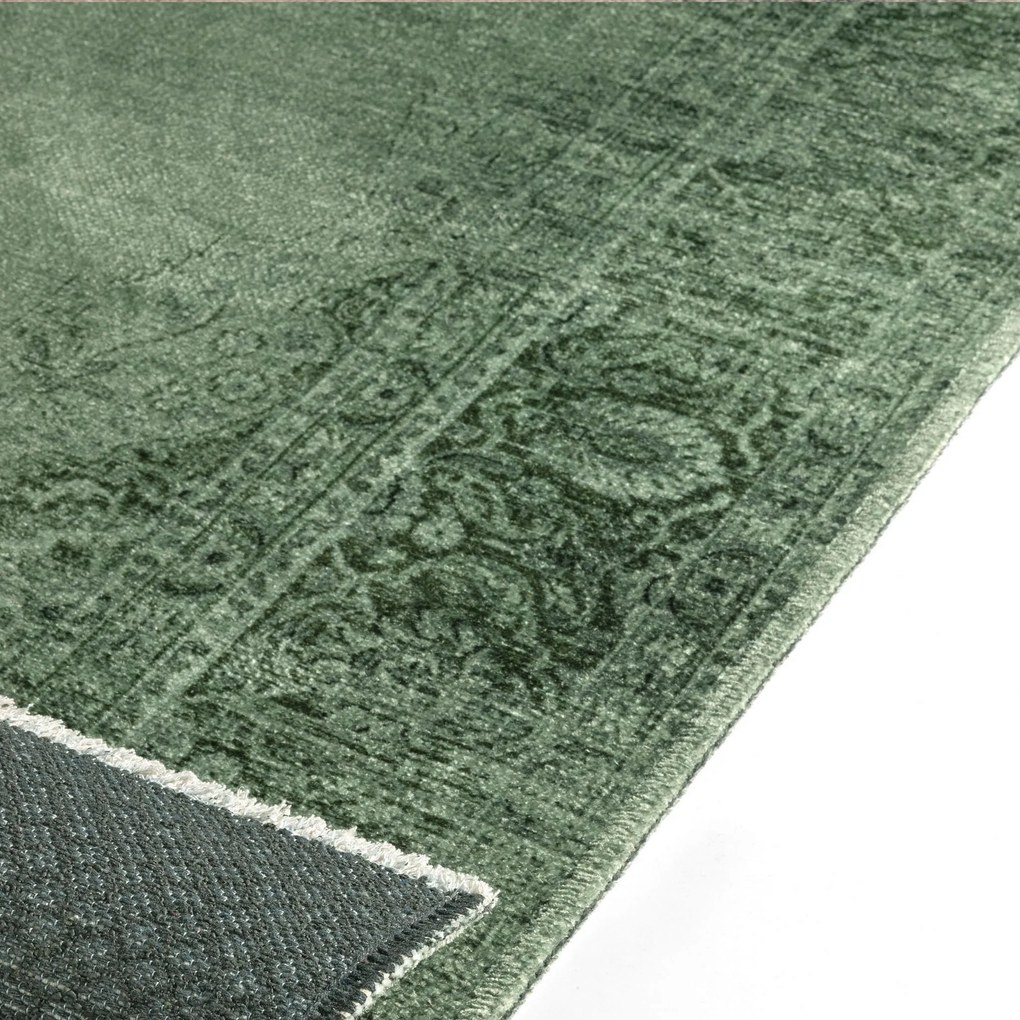 Dywan vitage Marylou zielony 80 cm x 145 cm