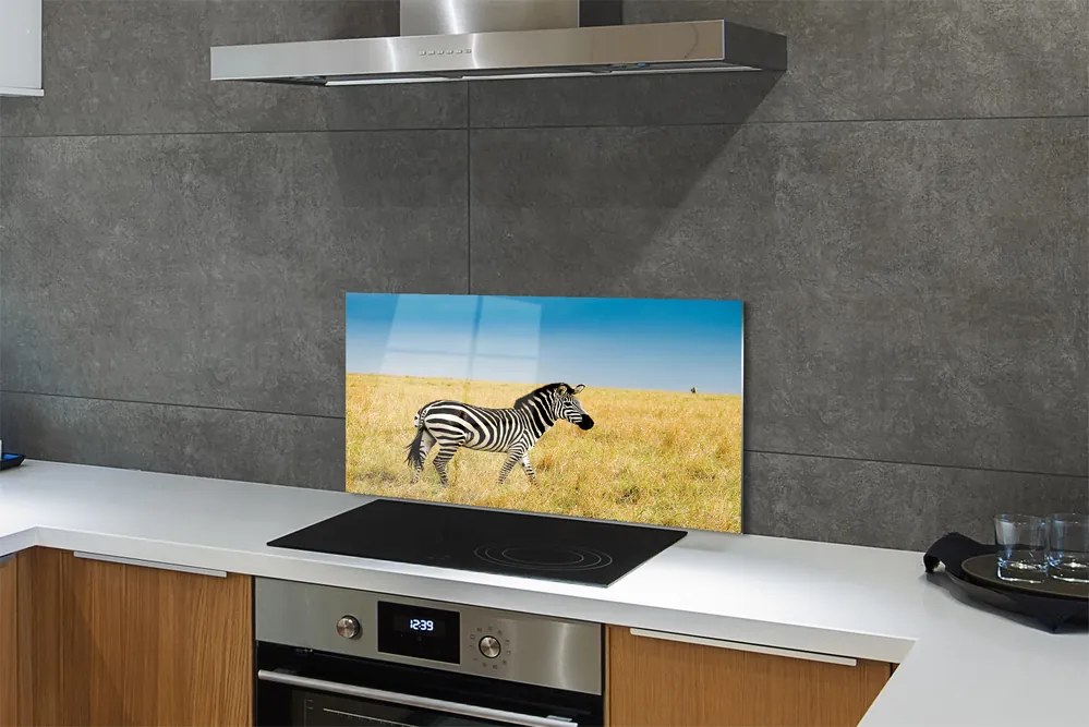 Panel nad Blat Kuchenny Samotna Zebra na Polu