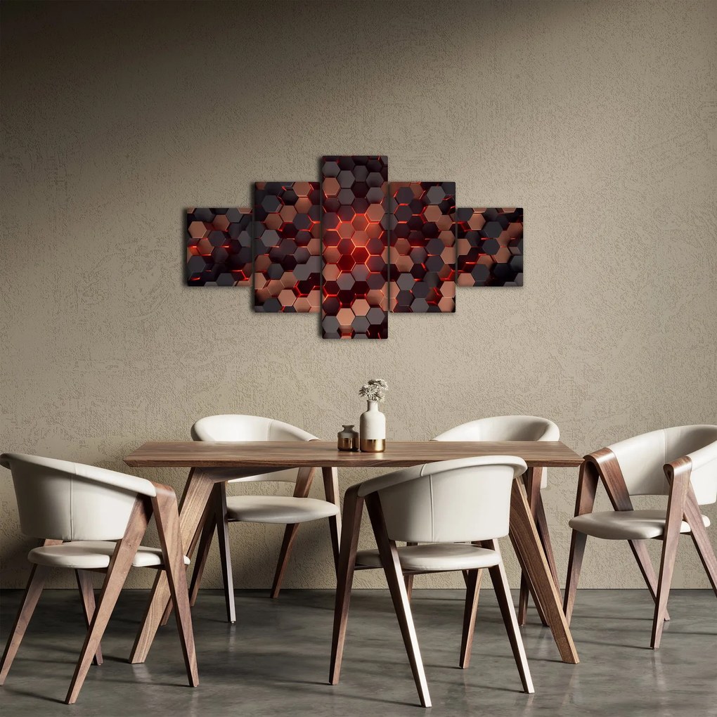 Obraz - Futurystyczna abstrakcja (125x70 cm)