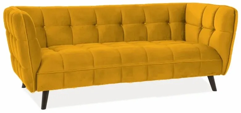 Sofa CASTELLO VELVET 3 curry SIGNAL
