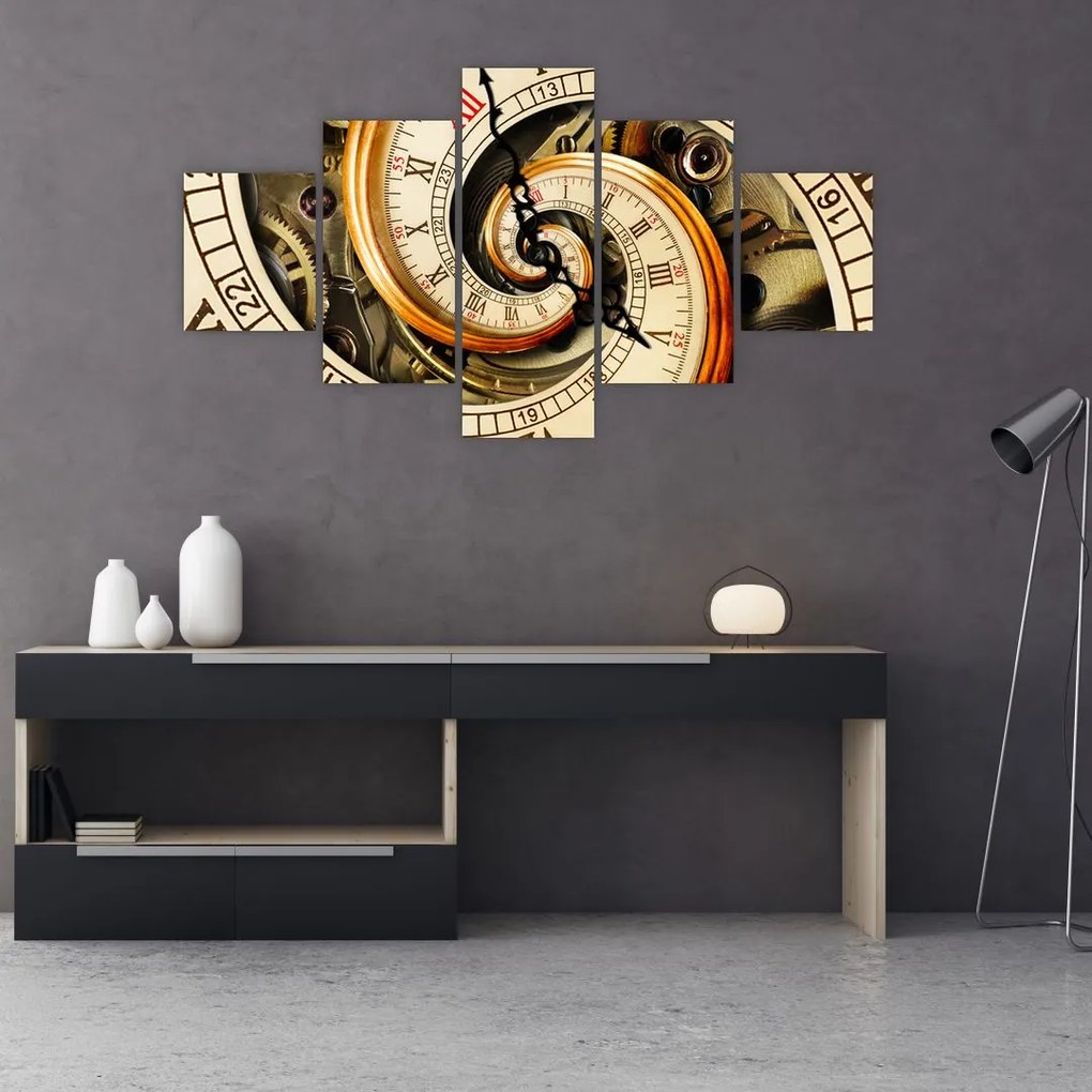 Obraz zegara (125x70 cm)