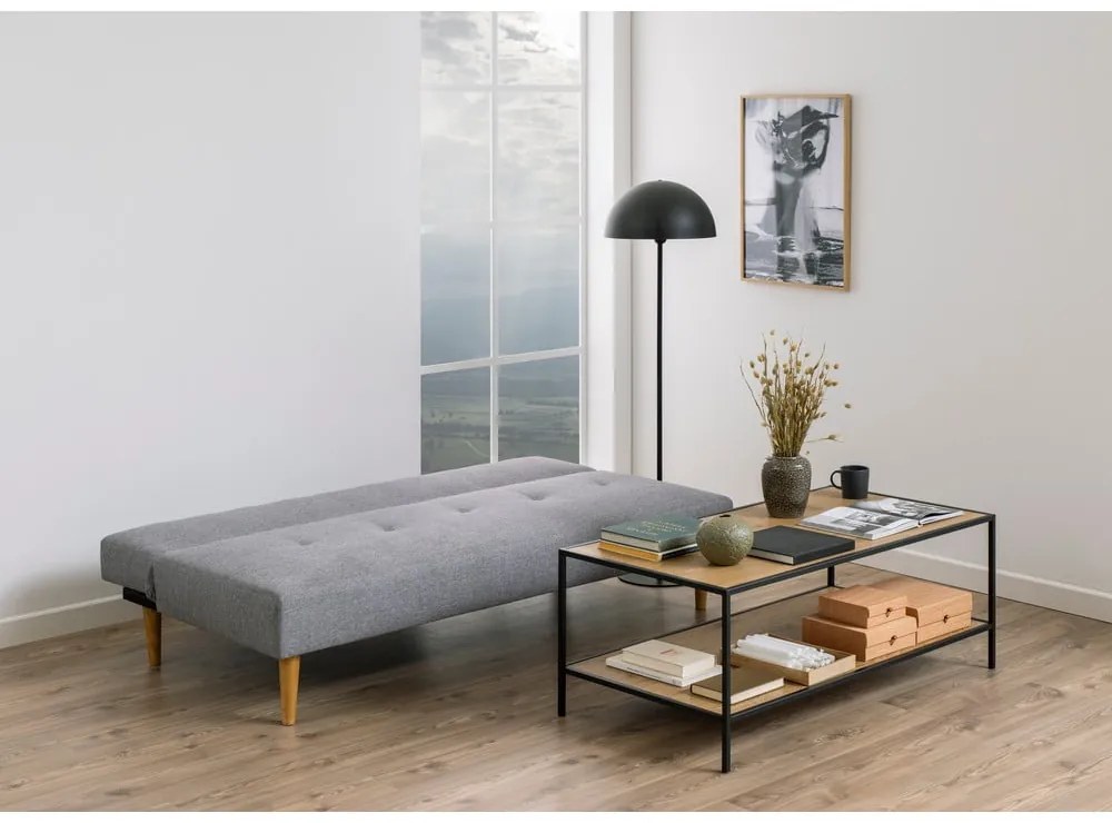 Jasnoszara sofa rozkładana Bonami Essentials Matylda