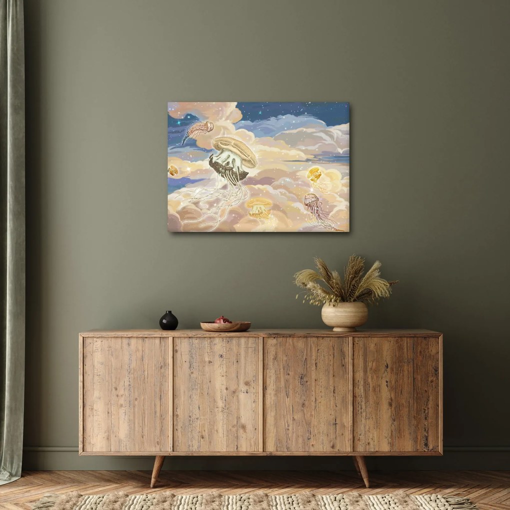 Obraz - Niebiańskie Meduzy (70x50 cm)