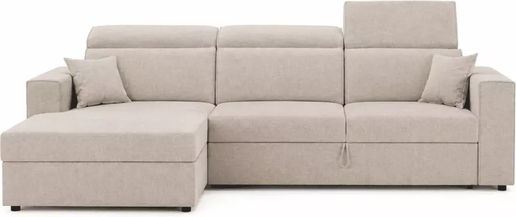 Narożnik Maniro L – elegancka kanapa narożna z funkcją spania i pojemnikiem na pościel