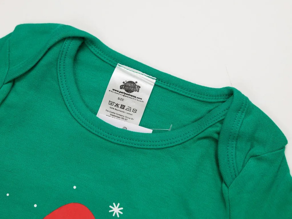 Body dziecięce z długim rękawem CHRISTMAS BOYS zielone - różne rozmiary Wielkość: 74 - 80