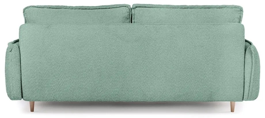 Zielona rozkładana sofa z materiału bouclé 215 cm Patti – Bonami Selection