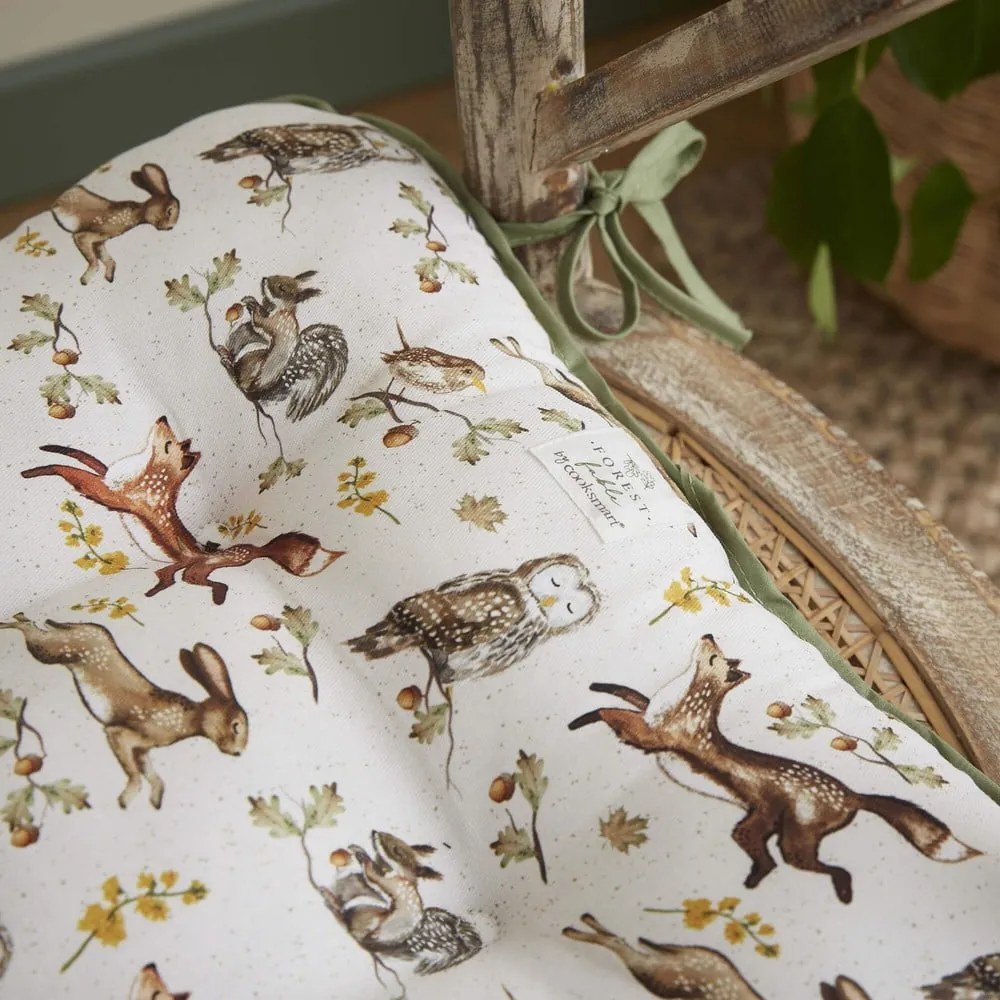 Bawełniana poduszka na krzesło 36x34 cm Forest Fable – Cooksmart ®