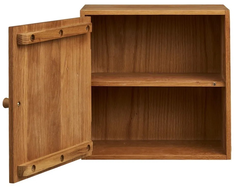 Wielopoziomowa półka z litego drewna dębowego w naturalnym kolorze 18 cm Townsville – House Nordic