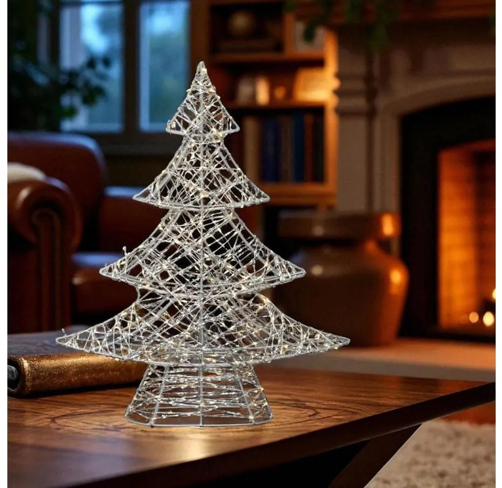 LED dekoracja świąteczna 160 diod LED/230 V, choinka 45 cm, ciepła biała