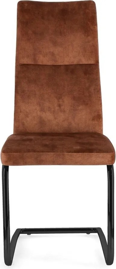 Koniakowe tapicerowane krzesło Thelma – Bizzotto