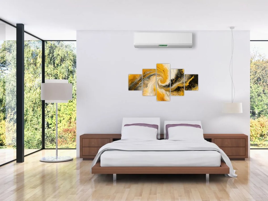 Obraz - Abstrakcja spiralna (125x70 cm)