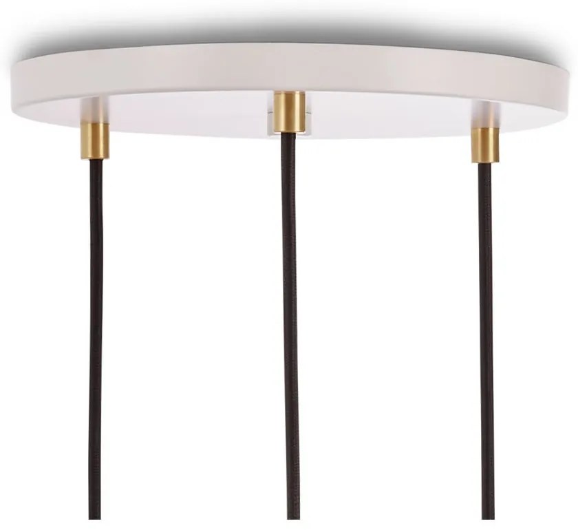 Biało-naturalna lampa wisząca ze ściemniaczem ø 25 cm – tala