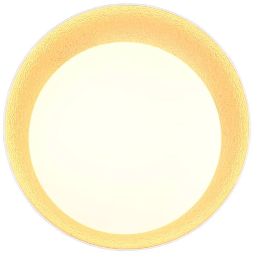 Biało-jasnobrązowa lampa sufitowa LED ø 45 cm Aleta – Reality