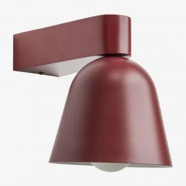 Kinkiet Ścienny Z Żelaza Briavel Czerwone Wino - Sklum