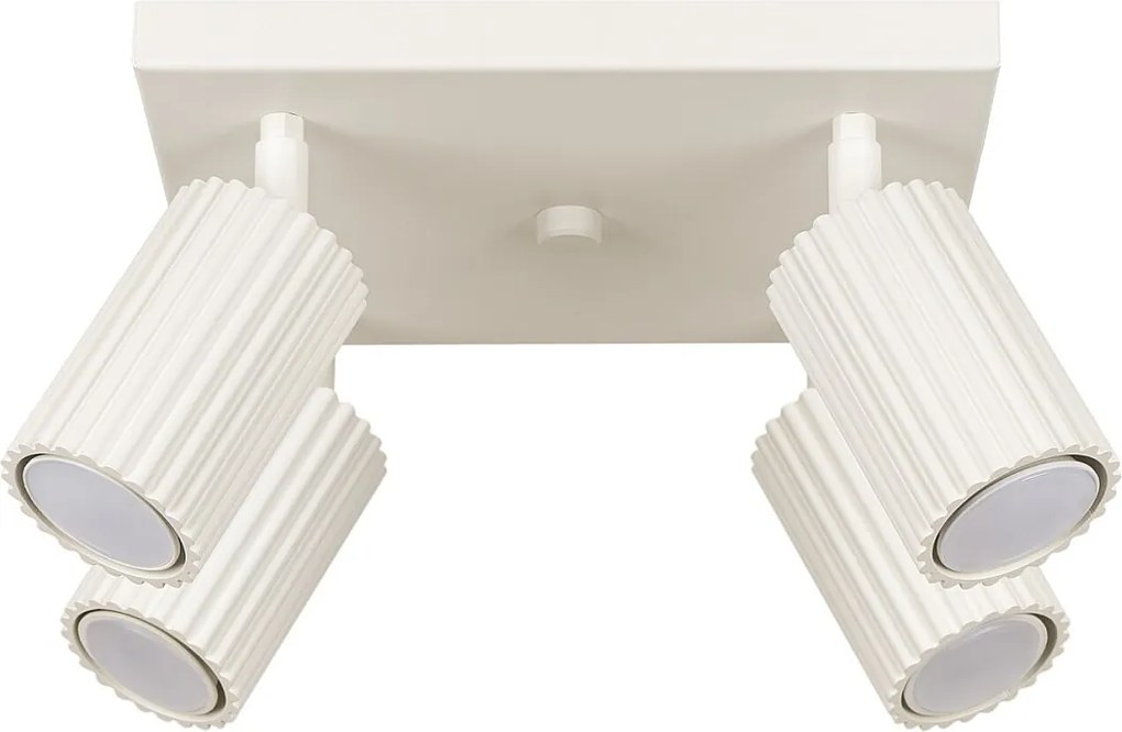 Lampa Sufitowa Minimalistyczny Karbon, Aluminium - 4 Źródło - L.25 X H.16.5 Cm - Beżowy