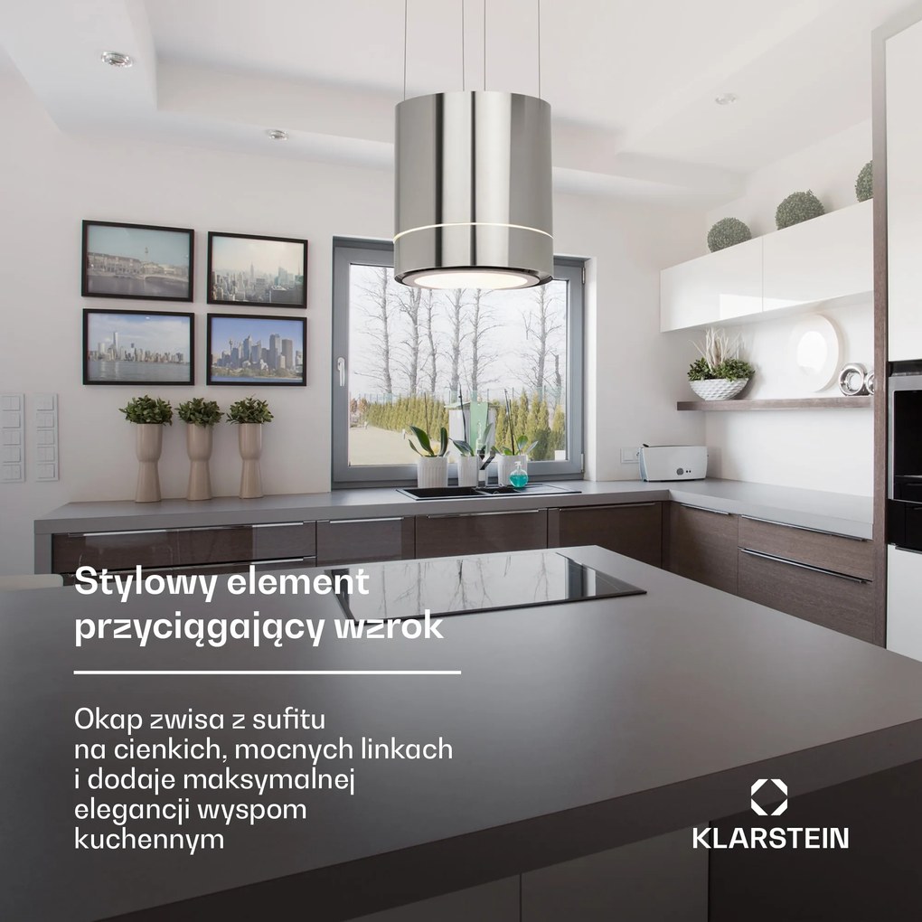 Klarstein Tron Ambience Okap wyspowy