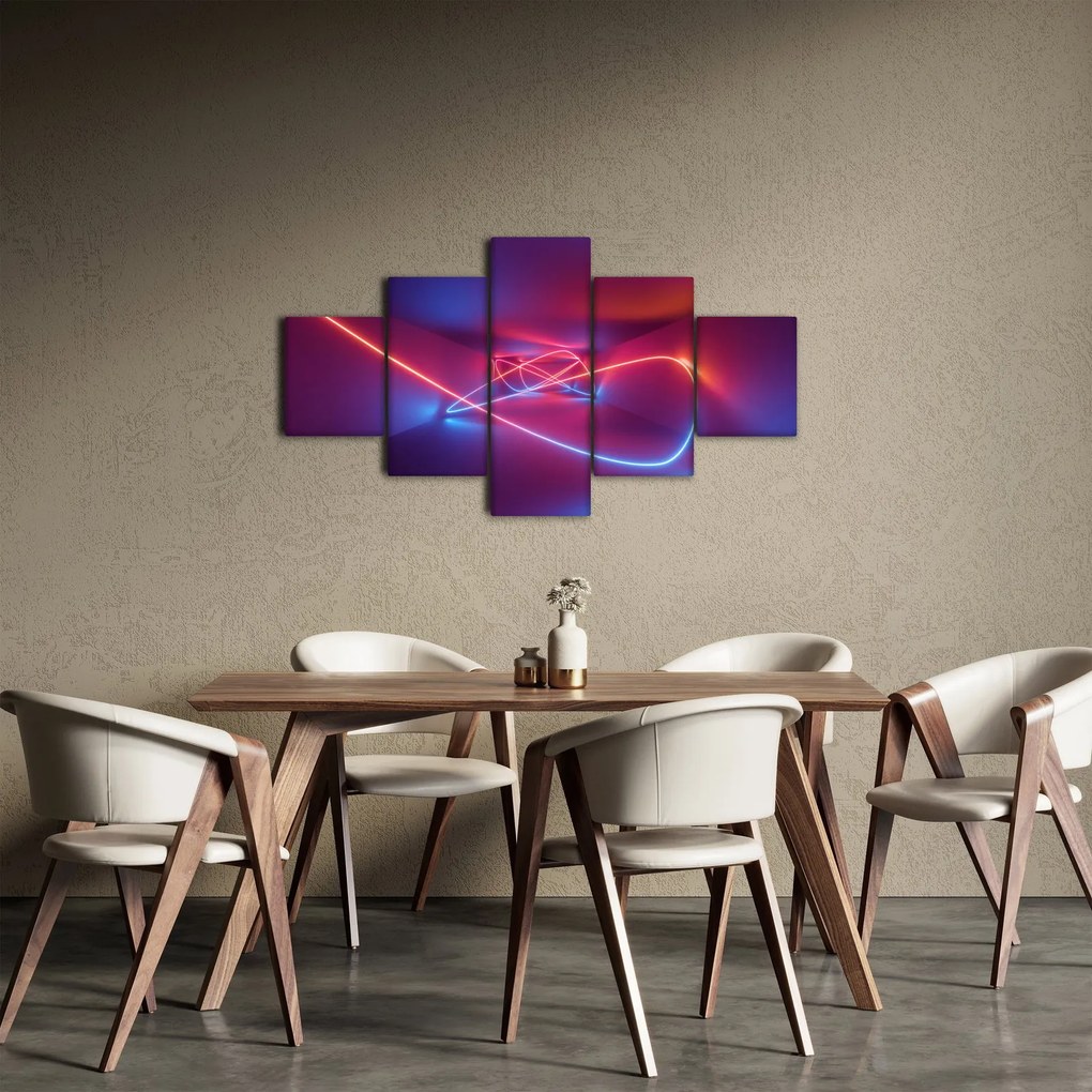 Obraz nowoczesnej abstrakcji (125x70 cm)