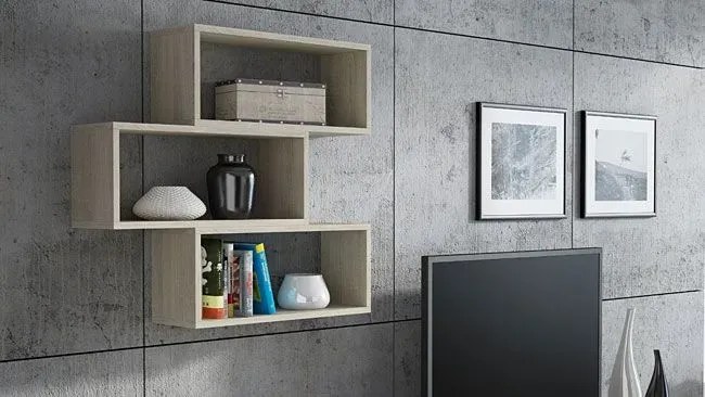 Biała Modułowa Półka Wisząca H5-Z15