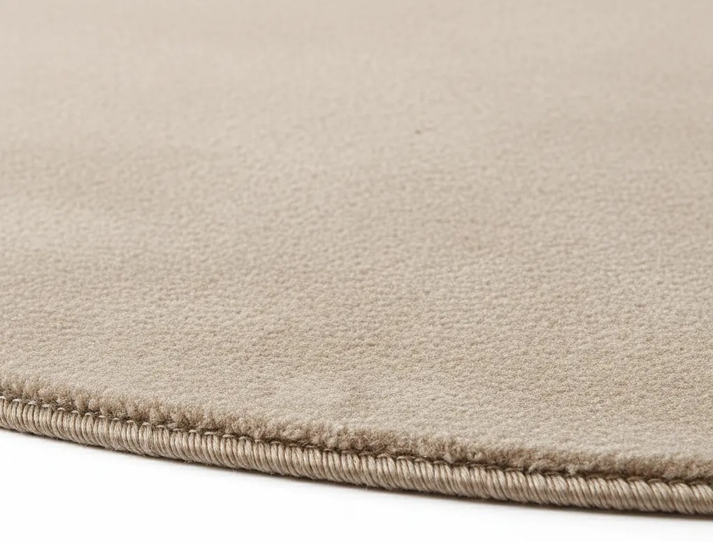 Dywan pluszowy Joy kremowy koło 200 cm x 200 cm