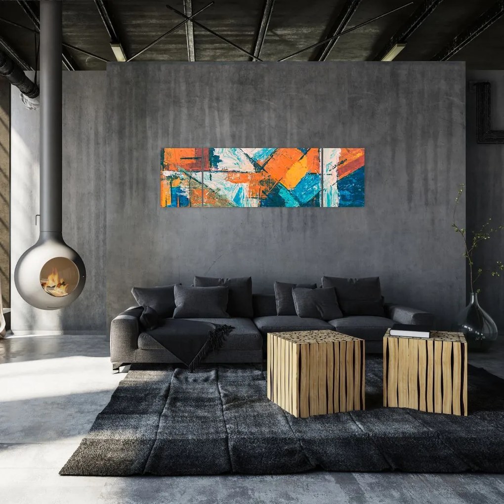 Obraz - Abstrakcja (170x50 cm)
