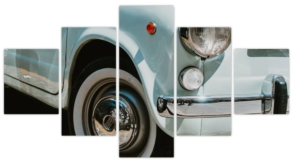 Obraz - Fiat retro samochód (125x70 cm)