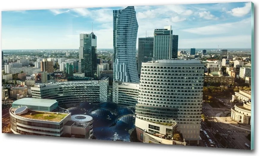 Fotoobraz na ścianę szklany Warszawa Polska