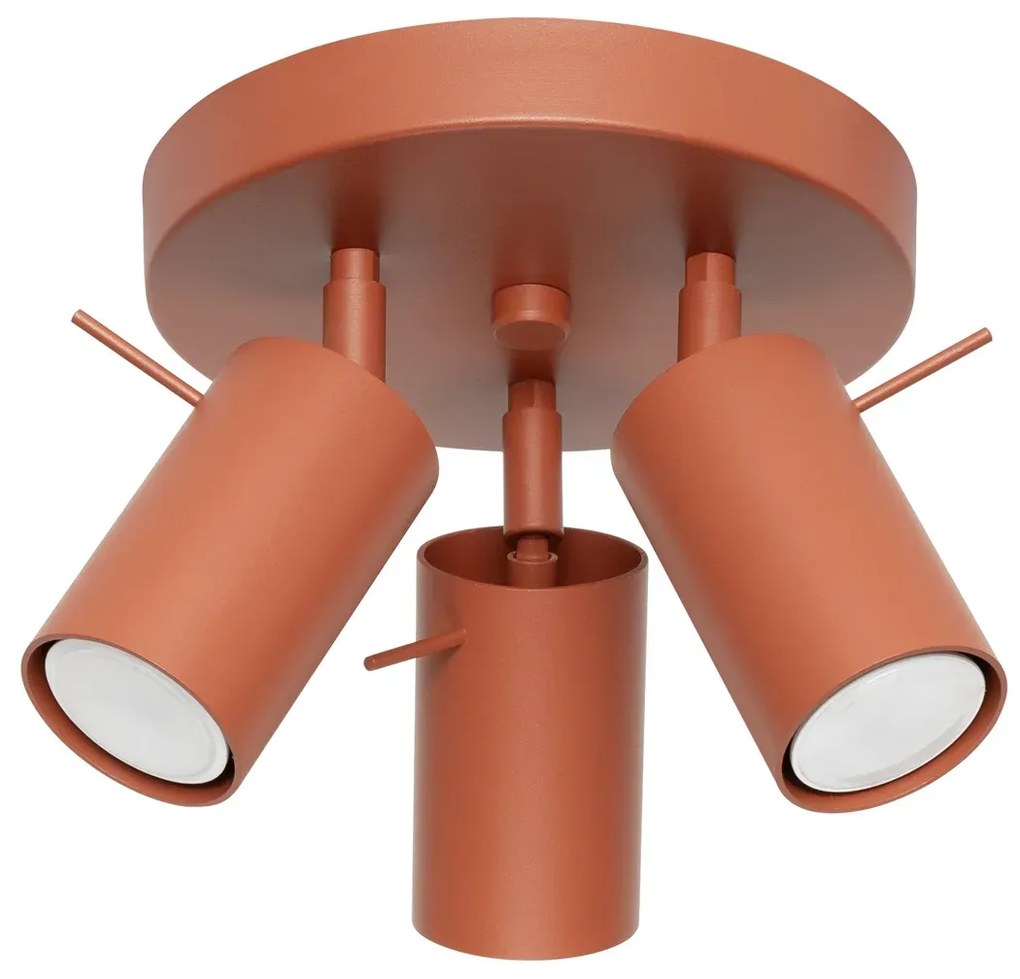 Plafon RING 3P ochra czerwona SOLLUX LIGHTING
