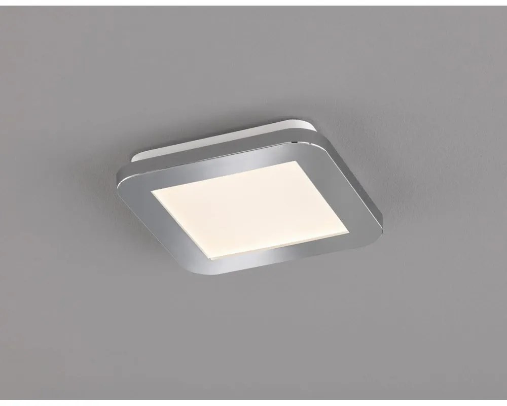 Szara lampa sufitowa LED 17x17 cm Gotland – Fischer & Honsel