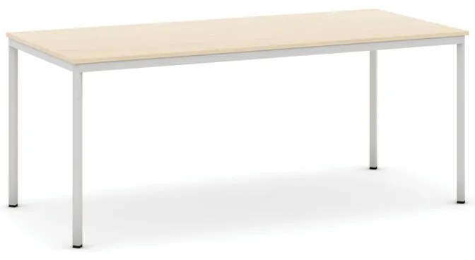 Stół jadalniany, 180x80 cm, szara podstawa, brzoza