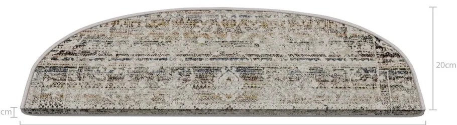 Beżowe dywaniki na schody zestaw 16 szt. 20x65 cm Cottage Warmth – Vitaus