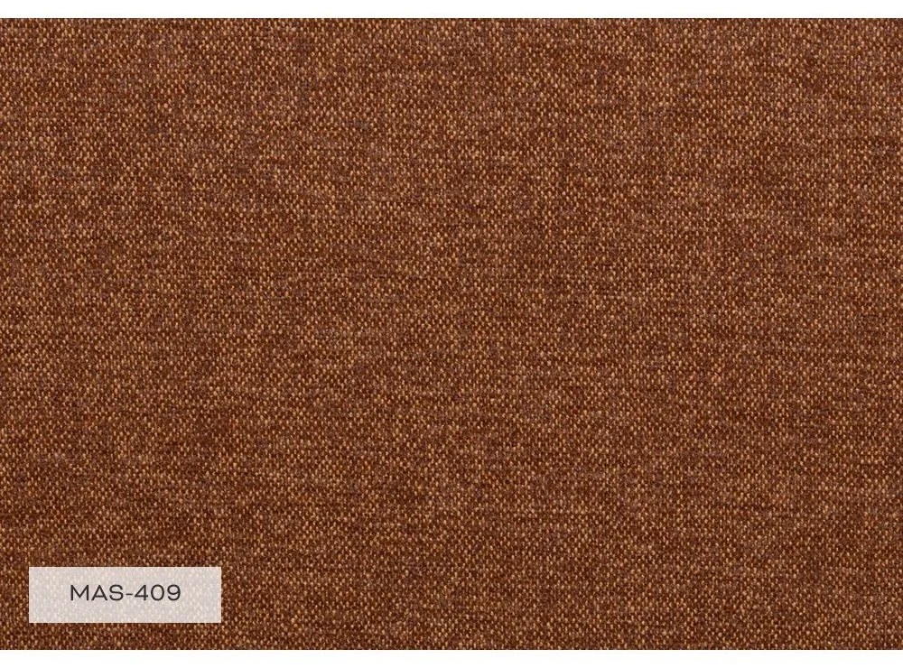 Ceglasta rozkładana sofa w kształcie litery "U" Miuform Scandic Lagom, lewostronna